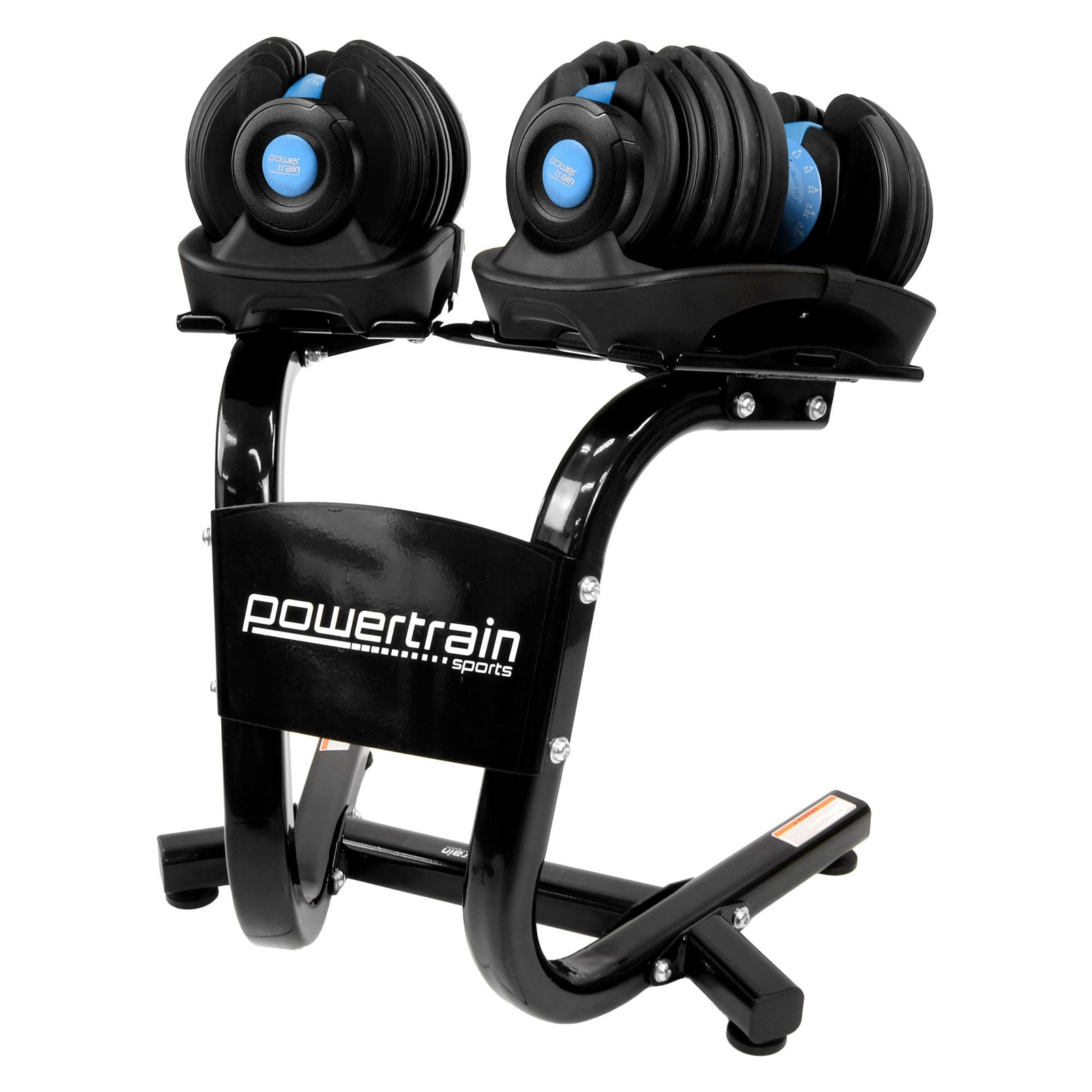 48KG Adjustable Dumbbell Set With Stand Blue