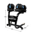 48KG Adjustable Dumbbell Set With Stand Blue