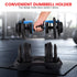 48KG Adjustable Dumbbell Set With Stand Blue