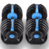 48KG Adjustable Dumbbell Set With Stand Blue