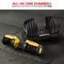 Powertrain  48KG Adjustable Dumbbell Set With Stand - Gold
