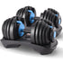 2x 24kg Adjustable Dumbbell Home Gym Set