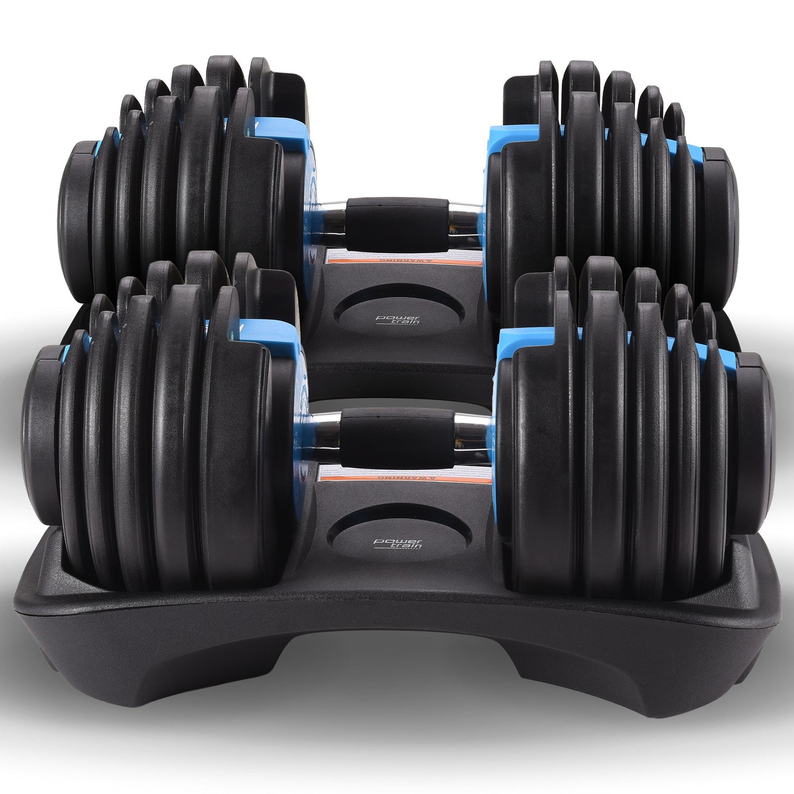 2x 24kg Adjustable Dumbbell Home Gym Set