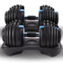 2x 24kg Adjustable Dumbbell Home Gym Set