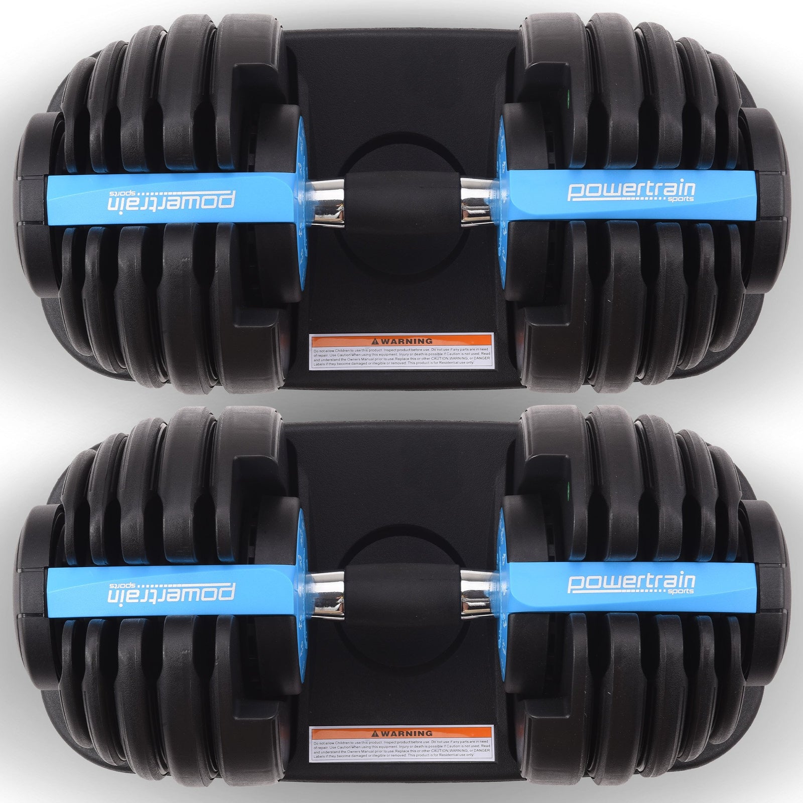 2x 24kg Adjustable Dumbbell Home Gym Set