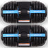 2x 24kg Adjustable Dumbbell Home Gym Set