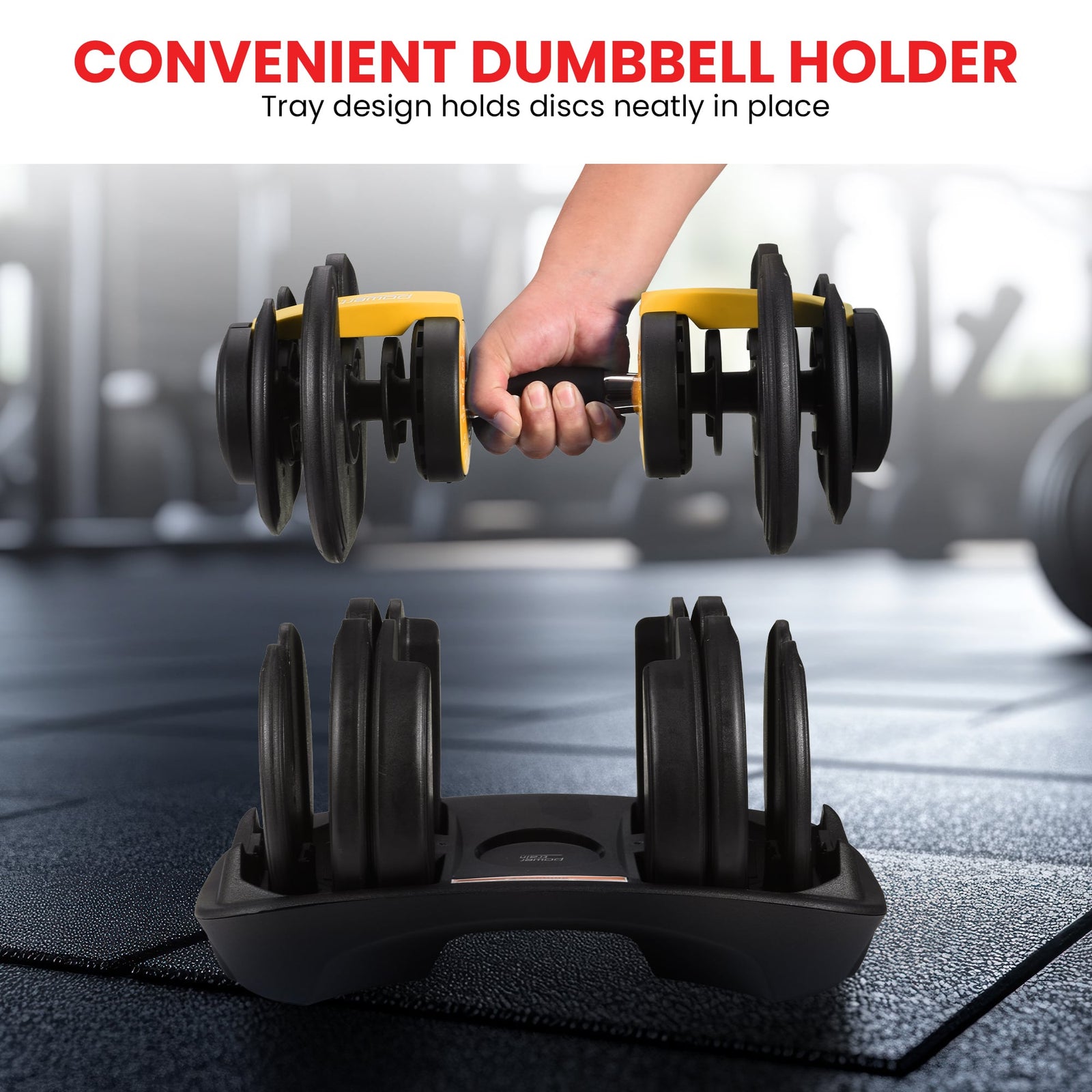 Powertrain 48kg  Adjustable Dumbbell Home Gym Set Gold