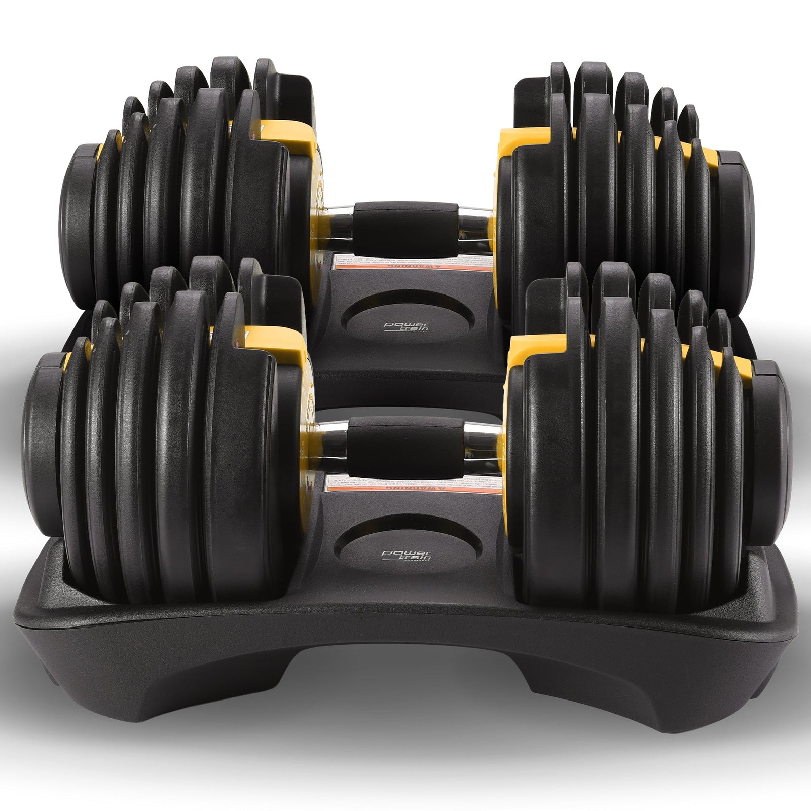 Powertrain 48kg  Adjustable Dumbbell Home Gym Set Gold