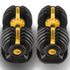 Powertrain 48kg  Adjustable Dumbbell Home Gym Set Gold