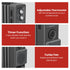Dimplex Oil Free 1.5kW Column Heater w/ Turbo Fan and Timer in Black