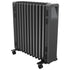 Oil Free 2.4kW Column Heater w/ Thermostat in Black