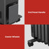 Oil Free 2.4kW Column Heater w/ Thermostat in Black