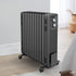 Oil Free 2.4kW Column Heater w/ Thermostat in Black
