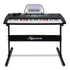 Karrera 61 Keys Electronic LED Keyboard Piano with Stand - Black