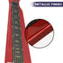 6-String Electric Lap Steel Guitar in Metallic Red, Padded Bag