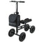 Mobility Steel Knee Scooter Walker Steerable Ergonomic Foldable Scooter 10-inch Wheels Height Adjustable Steel Frame 136kg Weight Capacity