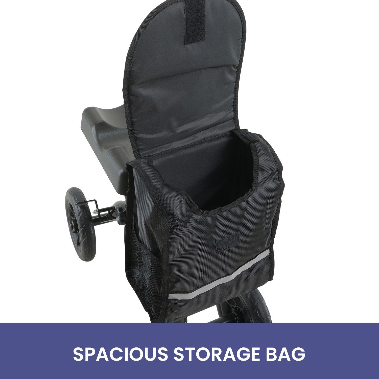 Mobility Steel Knee Scooter Walker Steerable Ergonomic Foldable Scooter 10-inch Wheels Height Adjustable Steel Frame 136kg Weight Capacity