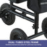 Mobility Steel Knee Scooter Walker Steerable Ergonomic Foldable Scooter 10-inch Wheels Height Adjustable Steel Frame 136kg Weight Capacity
