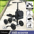 Mobility Steel Knee Scooter Walker Steerable Ergonomic Foldable Scooter 10-inch Wheels Height Adjustable Steel Frame 136kg Weight Capacity