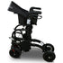 Aluminium 2-in-1 Rollator Wheelchair with Foldable Frame – Black & Silver