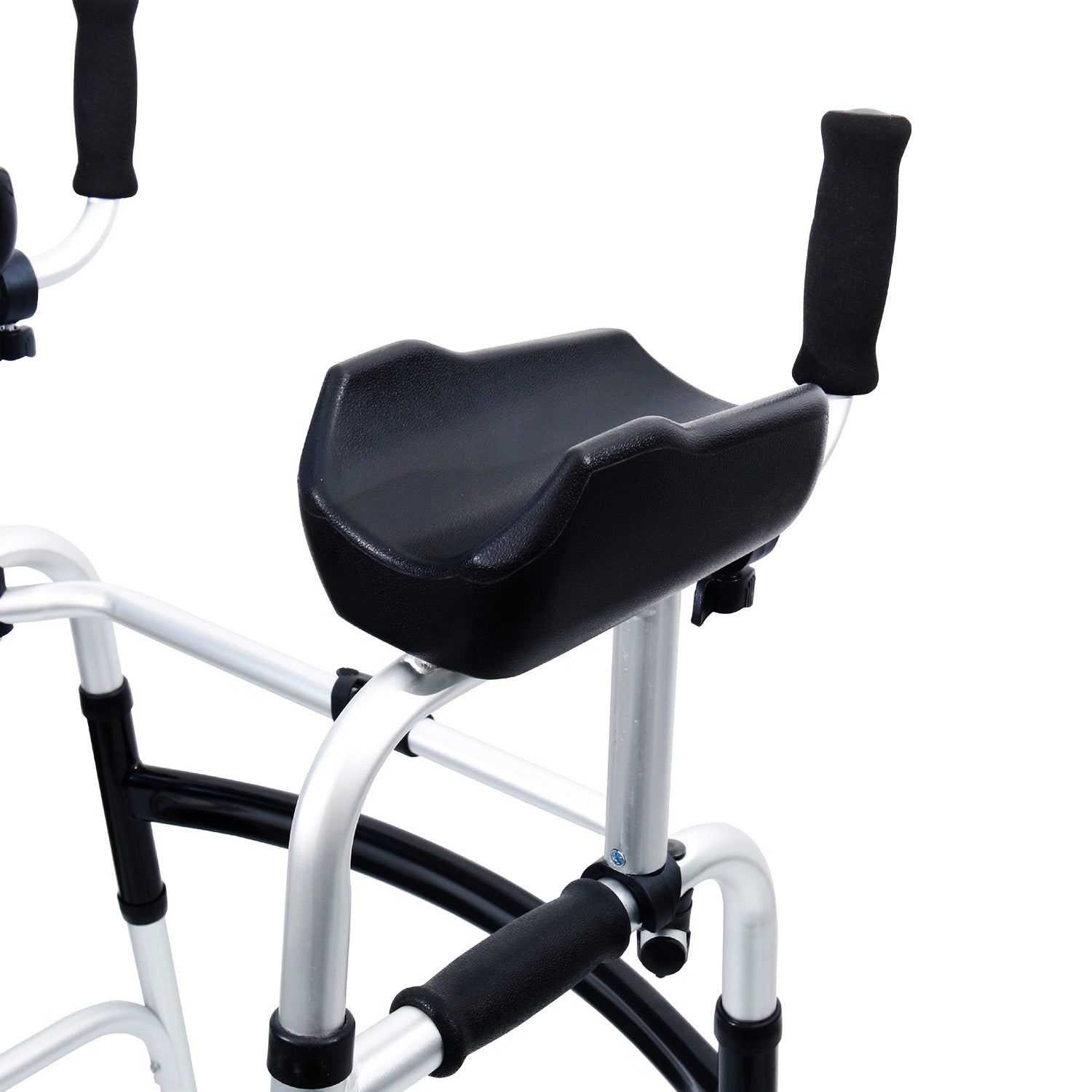 Folding Rollator Walker Aluminium Adjustable Handles With Cane Box