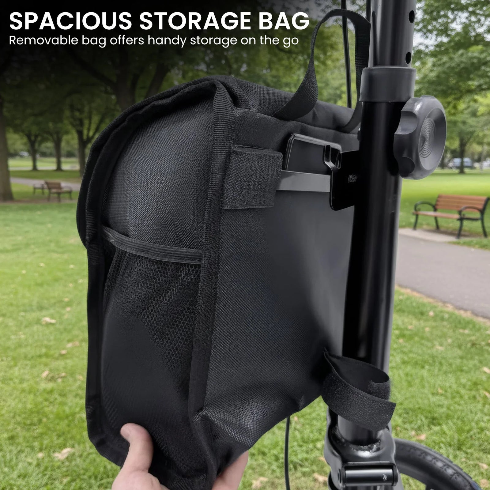 Knee Walker with Adjustable Pad and Dual Brakes