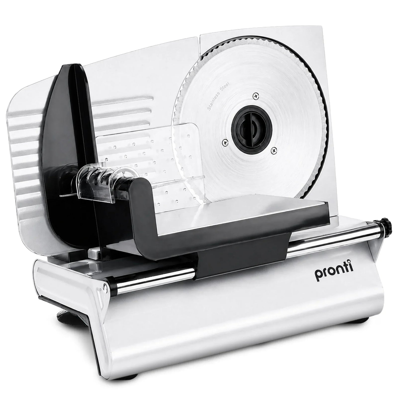 200W Electric Food Slicer Adjustable 1–15mm Stainless Steel Blades White