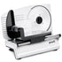 200W Electric Food Slicer Adjustable 1–15mm Stainless Steel Blades White