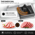 200W Electric Food Slicer Adjustable 1–15mm Stainless Steel Blades White