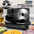 200W Electric Food Slicer Adjustable 1–15mm Stainless Steel Blades Black