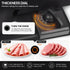 200W Electric Food Slicer Adjustable 1–15mm Stainless Steel Blades Black