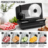 200W Electric Food Slicer Adjustable 1–15mm Stainless Steel Blades Black