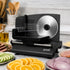 200W Electric Food Slicer Adjustable 1–15mm Stainless Steel Blades Black