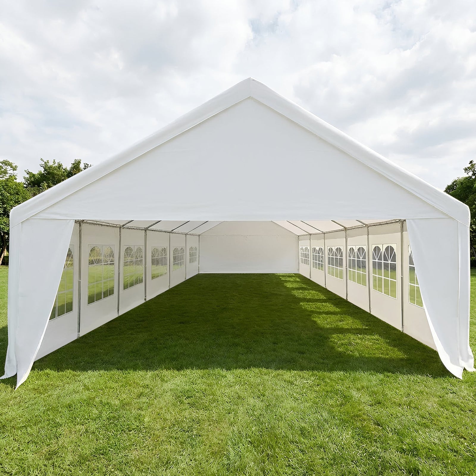 Wallaroo 6x12m Outdoor Event Marquee Gazebo Party Wedding Tent - White
