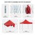 Gazebo Tent Marquee 3x3 PopUp Outdoor  Red
