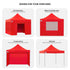 Gazebo Tent Marquee 3x3 PopUp Outdoor  Red