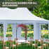 6x4.5m Wedding Gazebo Marquee with Sidewalls