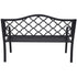 Wallaroo Steel Outdoor Garden Bench - Elegant