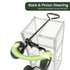 Steel Mesh Garden Trolley Cart - Green