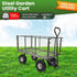 Steel Mesh Garden Trolley Cart - Hammer Grey