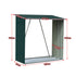 Wood Storage Shed Galvanized Steel - Green