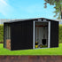 Garden Shed with Semi-Close Storage 4*8FT - Black