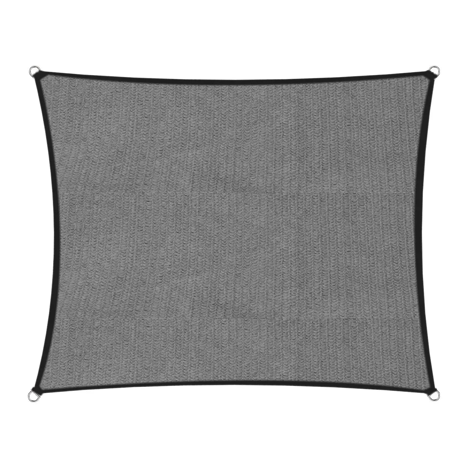 280gsm Outdoor Square Sun Shade Sail Canopy Grey - 5m X 5m