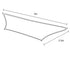 Rectangular Shade Sail 3m x 2.5m in Grey, Blocks Over 95% of UV, 185gsm