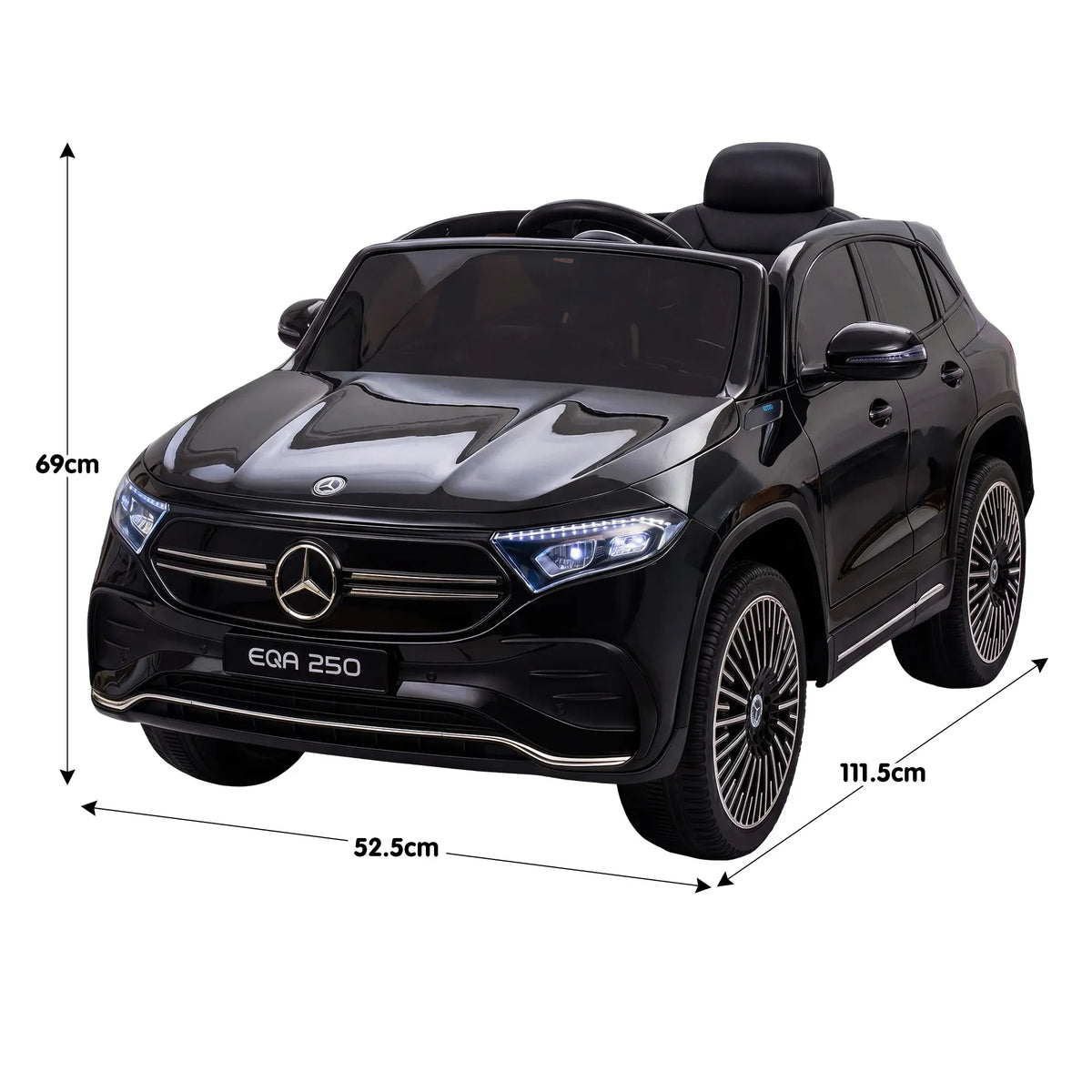 Mercedes-Benz EQA 250 Kids 12V Electric Ride-On Car with Parental Remote Control