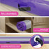 Airtrack 20cm Thick 4m x 1m Inflatable Gymnastics Tumbling Mat Air Track - Purple