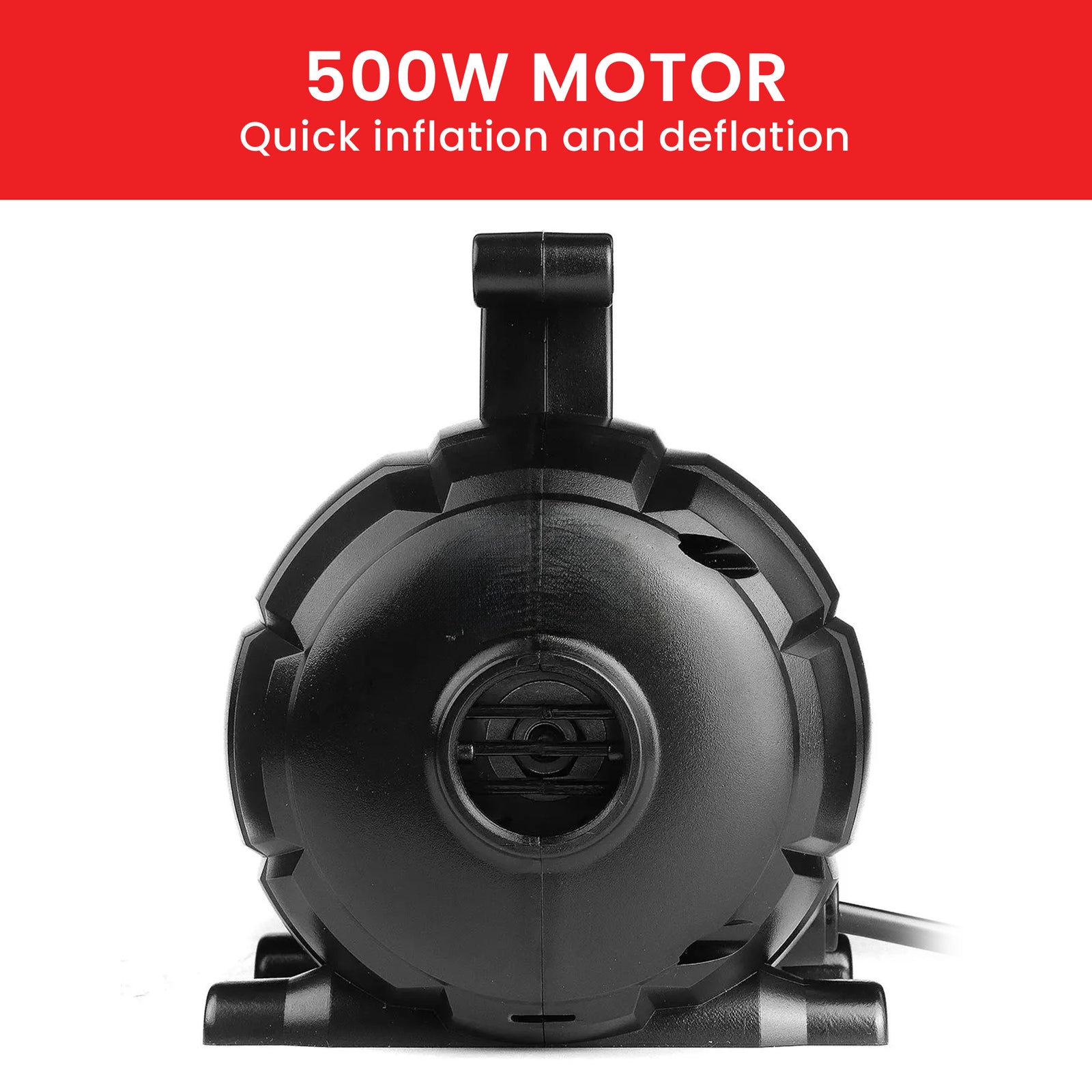 500w Isup Electric Air Pump - Efficient Inflatable Device For Rapid Airflow, Use For Airtrack Mats, Rafts, Air Mattresses, Pool Toys