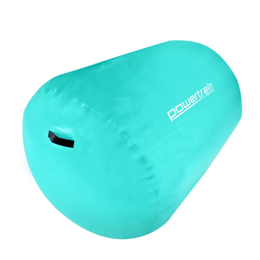 Sports Inflatable Gymnastics Air Barrel Exercise Roller 120 x 75cm - Green