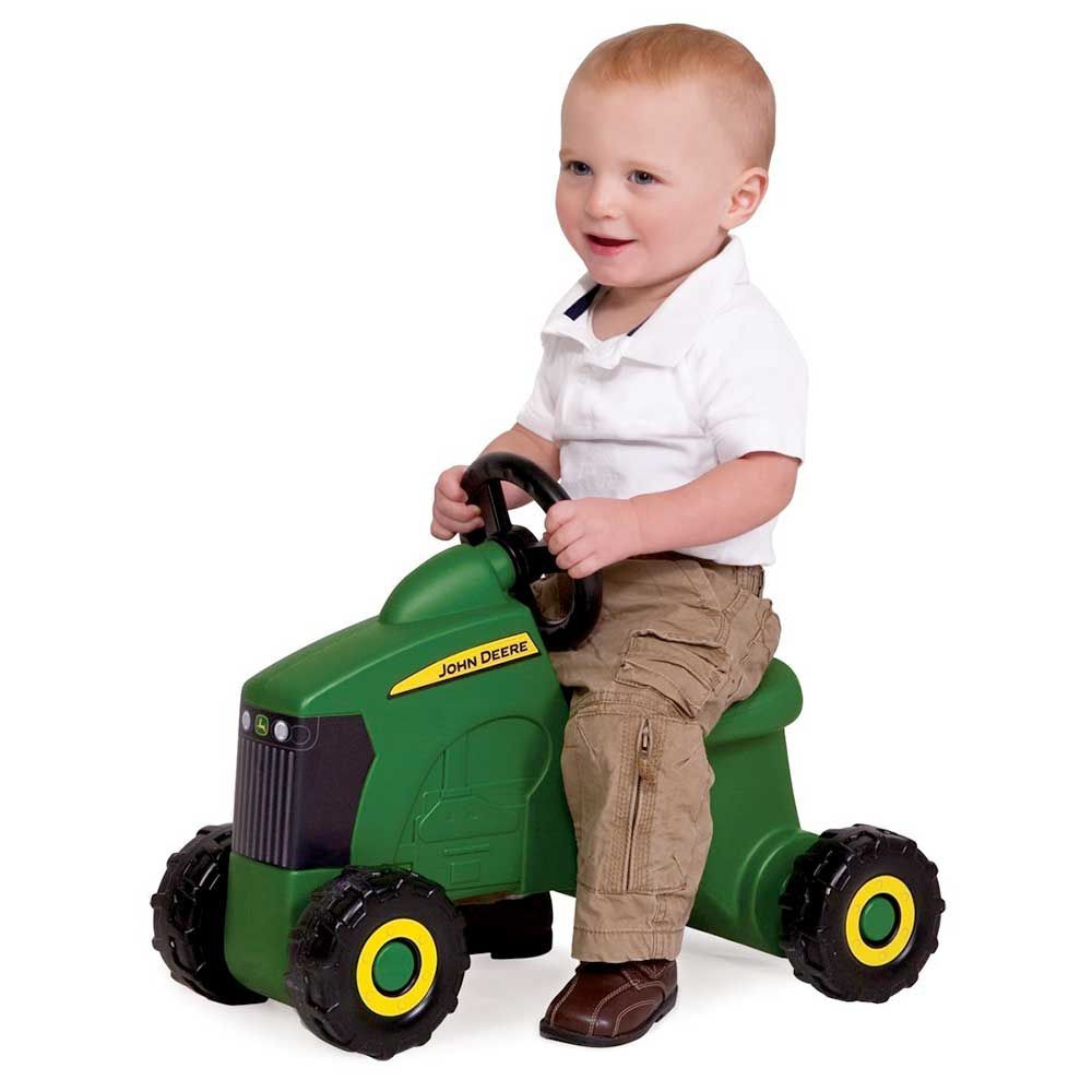 Foot To Floor Tractor Ride-On Toy John Deere Durable Wide Wheelbase Yellow