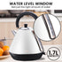Breakfast Set with Rose Gold Kettle & Toaster with 1.2L Espresso Machine - White